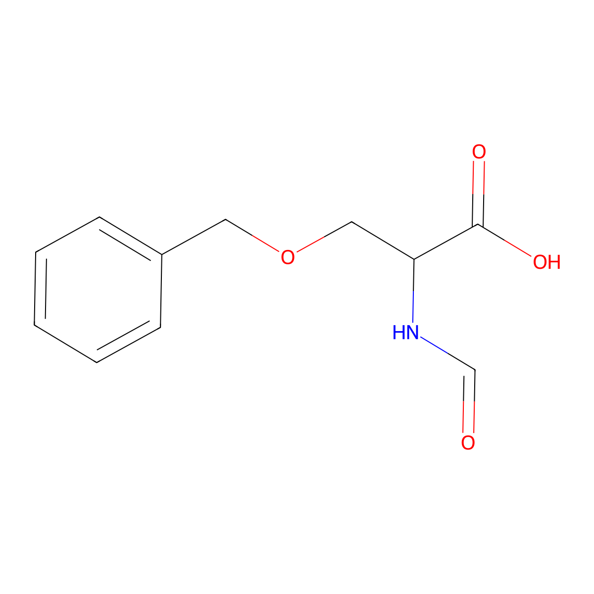 3-(Benzyloxy)-2-formamidopropanoic acid molecular structure, CAS 20409-07-8