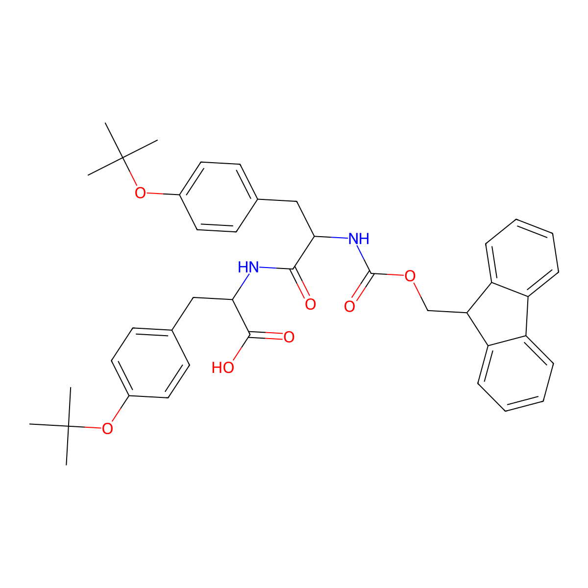 Fmoc-Tyr(tBu)-Tyr(tBu)-OH molecular structure, CAS 2040915-24-8