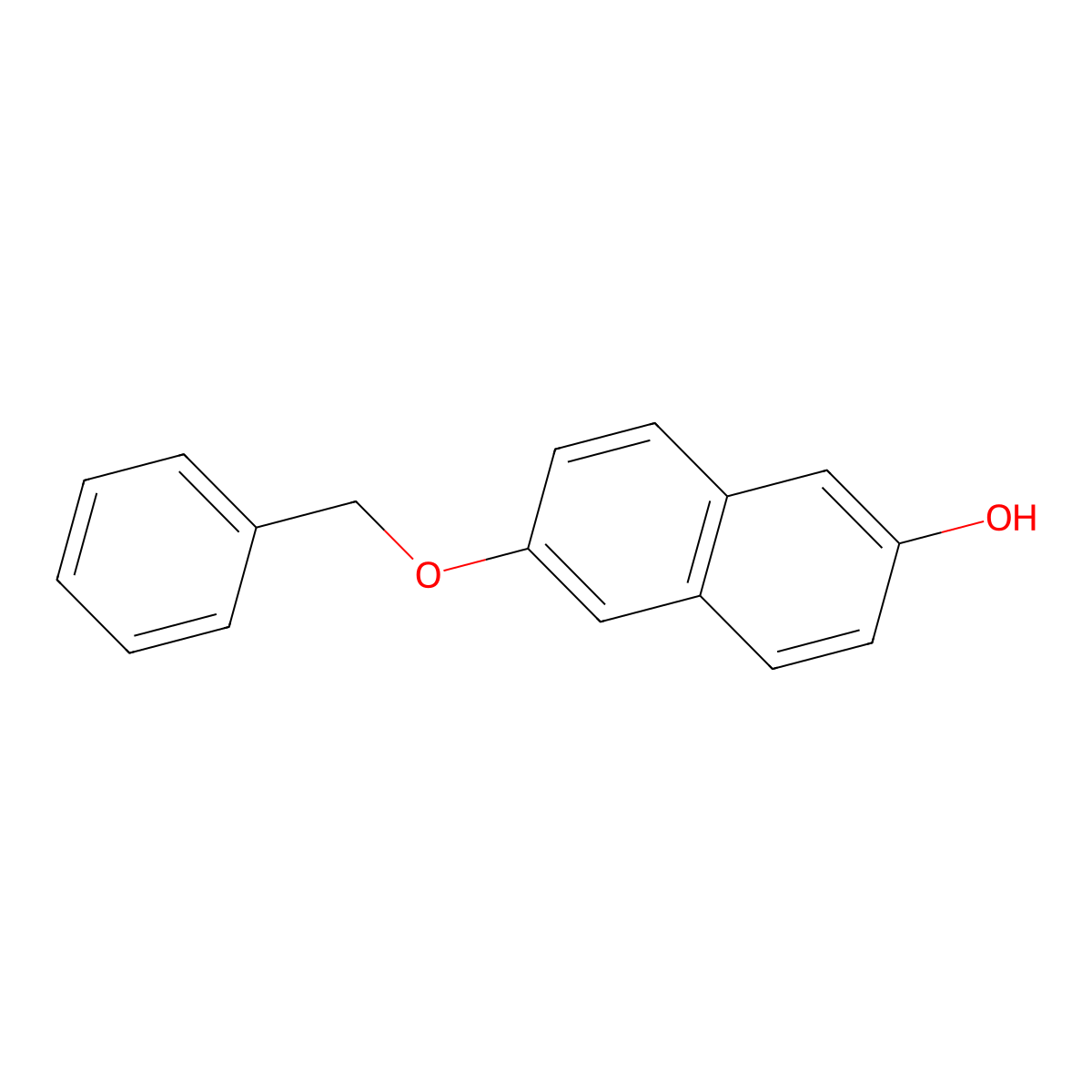 6-(Benzyloxy)naphthalen-2-OL molecular structure, CAS 2041-17-0