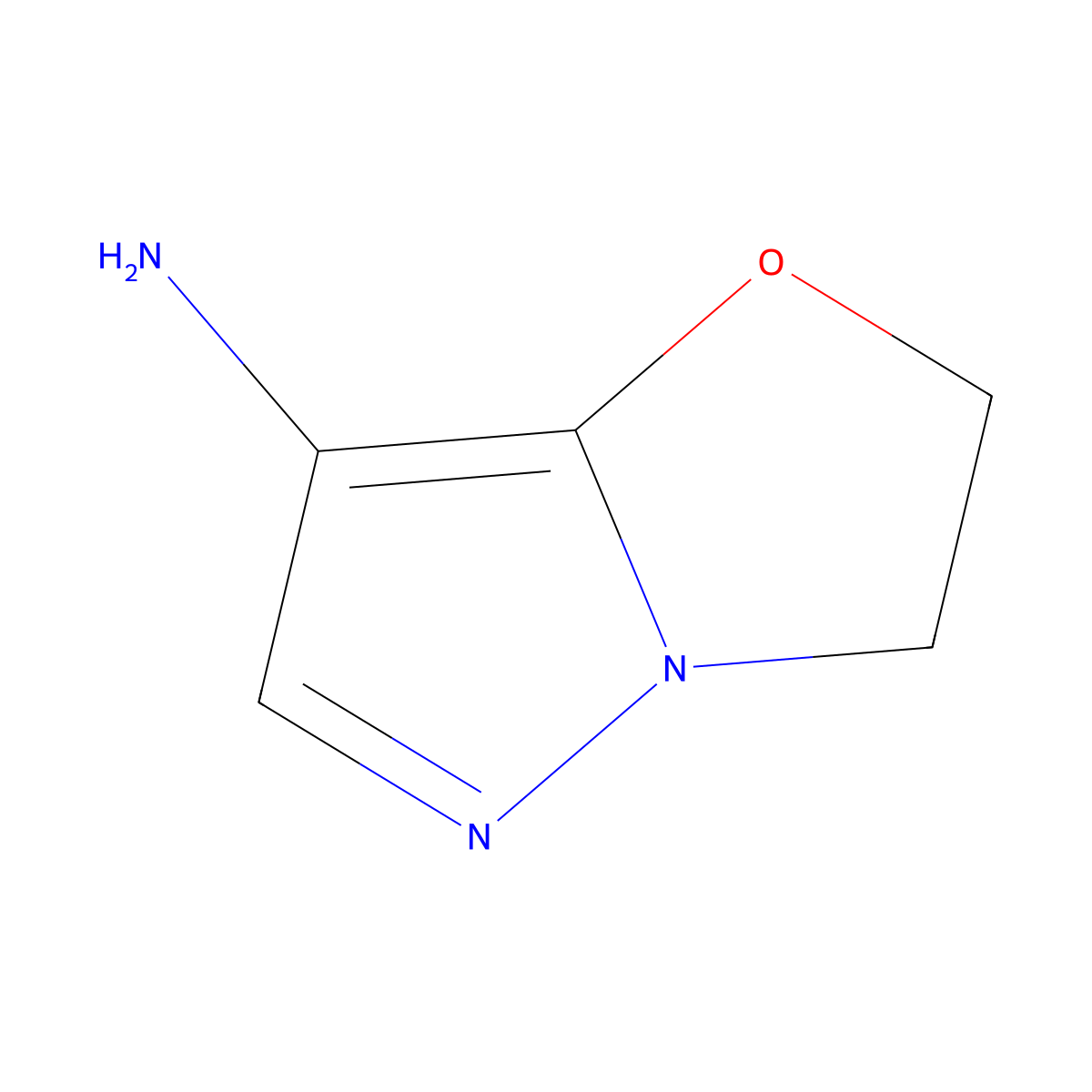 2,3-Dihydropyrazolo[5,1-b]oxazol-7-amine molecular structure, CAS 2041076-56-4