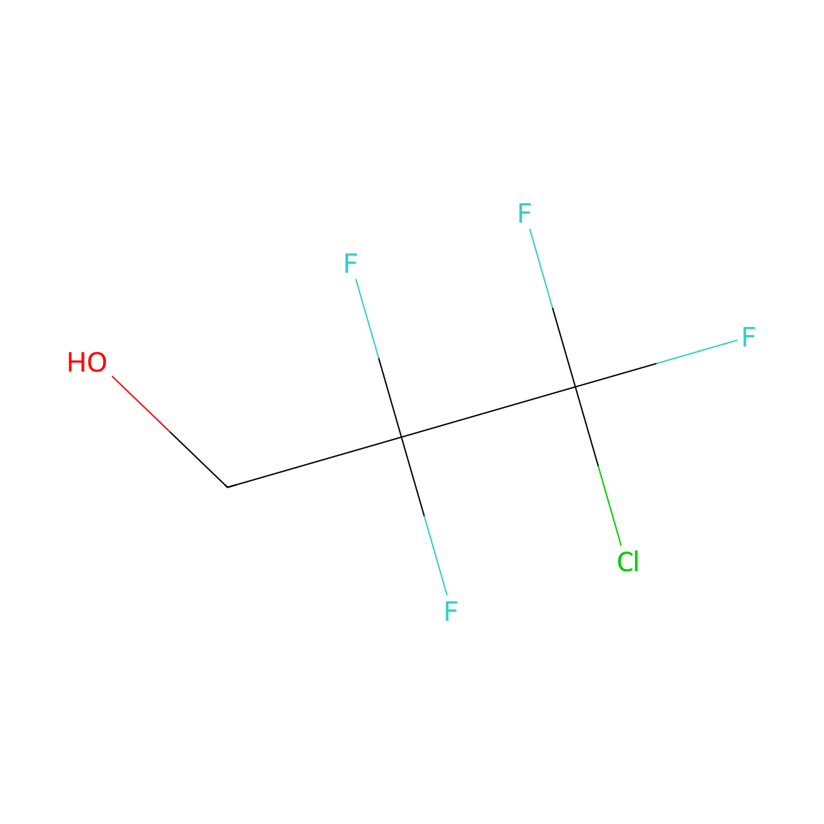 3-Chloro-2,2,3,3-tetrafluoropropan-1-ol molecular structure, CAS 20411-83-0