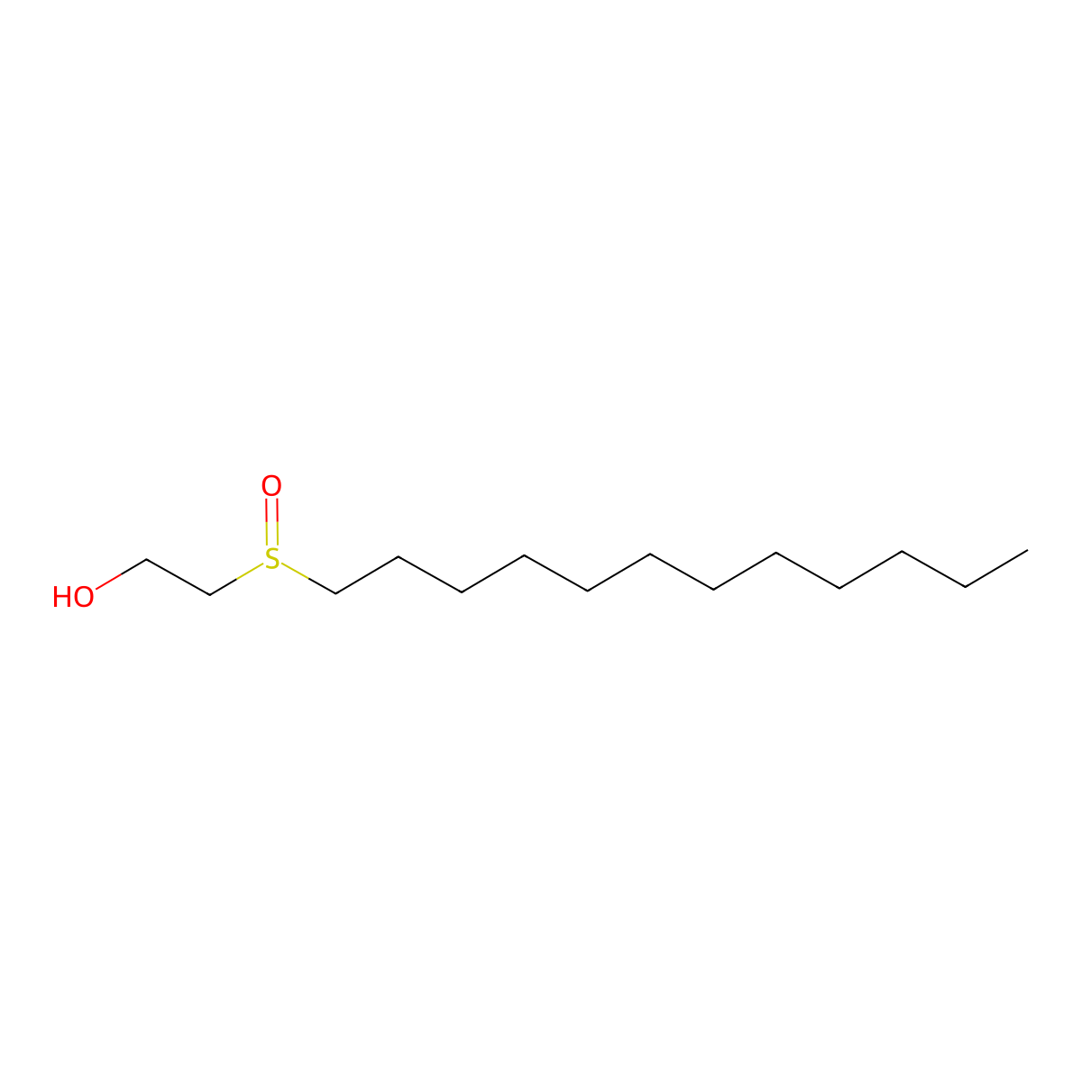 2-(Dodecylsulphinyl)ethanol molecular structure, CAS 20413-40-5
