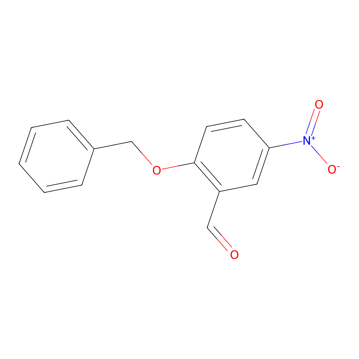 2-(Benzyloxy)-5-nitrobenzaldehyde molecular structure, CAS 204130-60-9