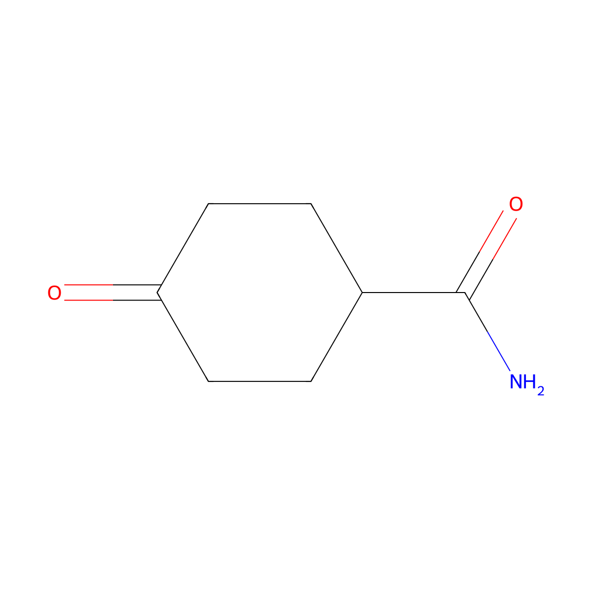 4-Oxocyclohexanecarboxamide molecular structure, CAS 204136-88-9