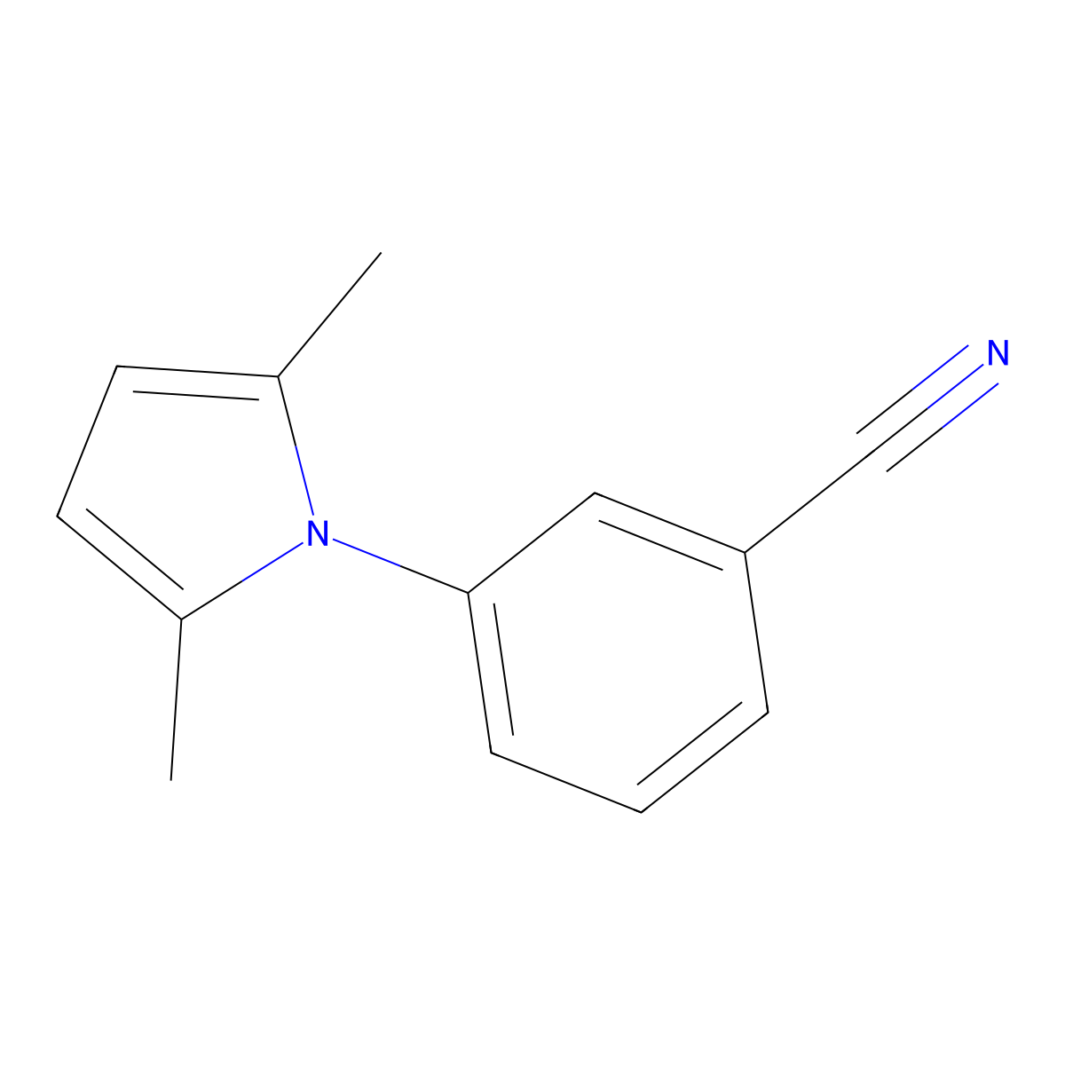 N-(3-Cyanophenyl)-2,5-dimethylpyrrole molecular structure, CAS 204142-42-7
