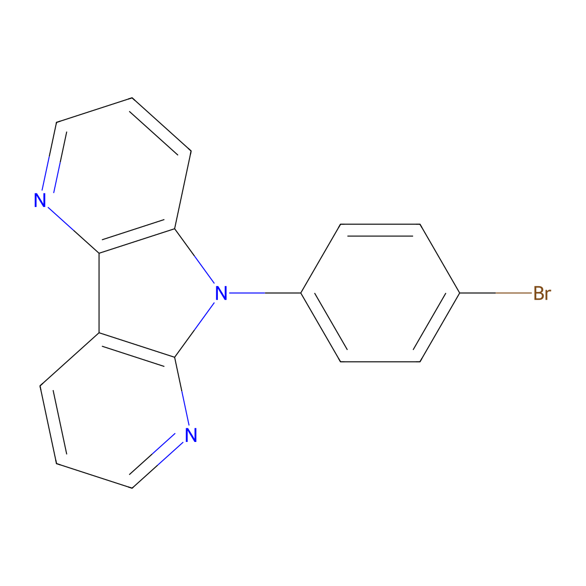 8-(4-Bromophenyl)-3,8,10-triazatricyclo[7.4.0.02,7]trideca-1(9),2(7),3,5,10,12-hexaene molecular structure, CAS 2041519-46-2