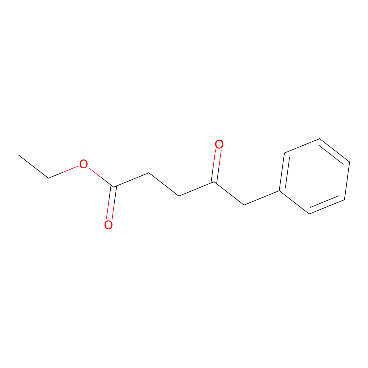 Ethyl 4-oxo-5-phenylpentanoate molecular structure, CAS 20416-11-9