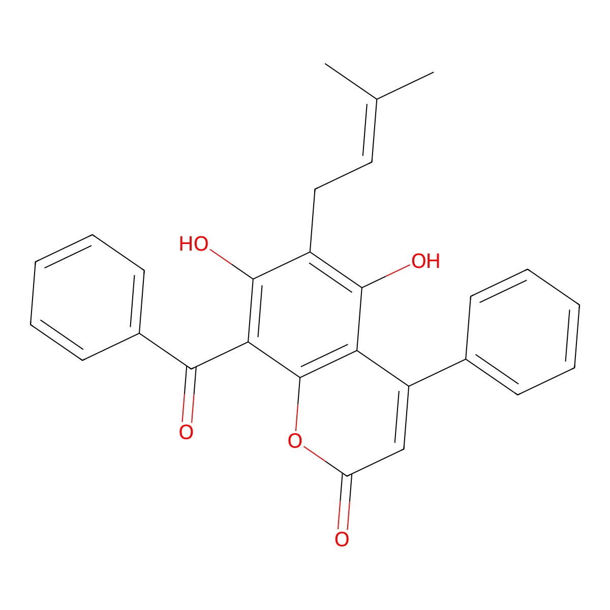 Isopedilanthocoumarin B molecular structure, CAS 2041803-32-9