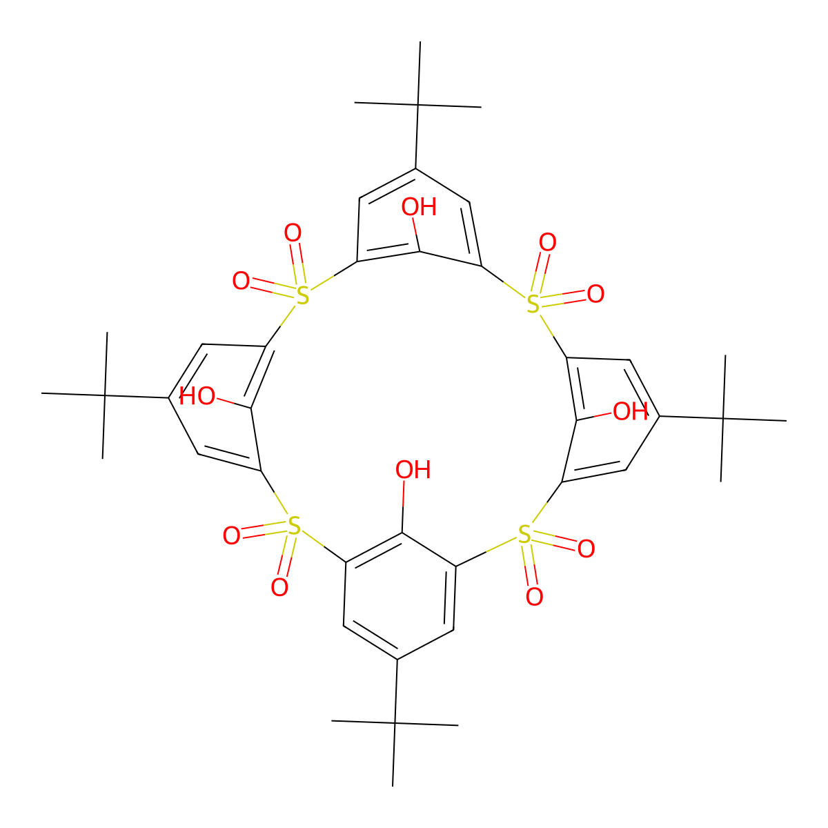 4-tert-Butylsulfonylcalix(4)arene molecular structure, CAS 204190-49-8