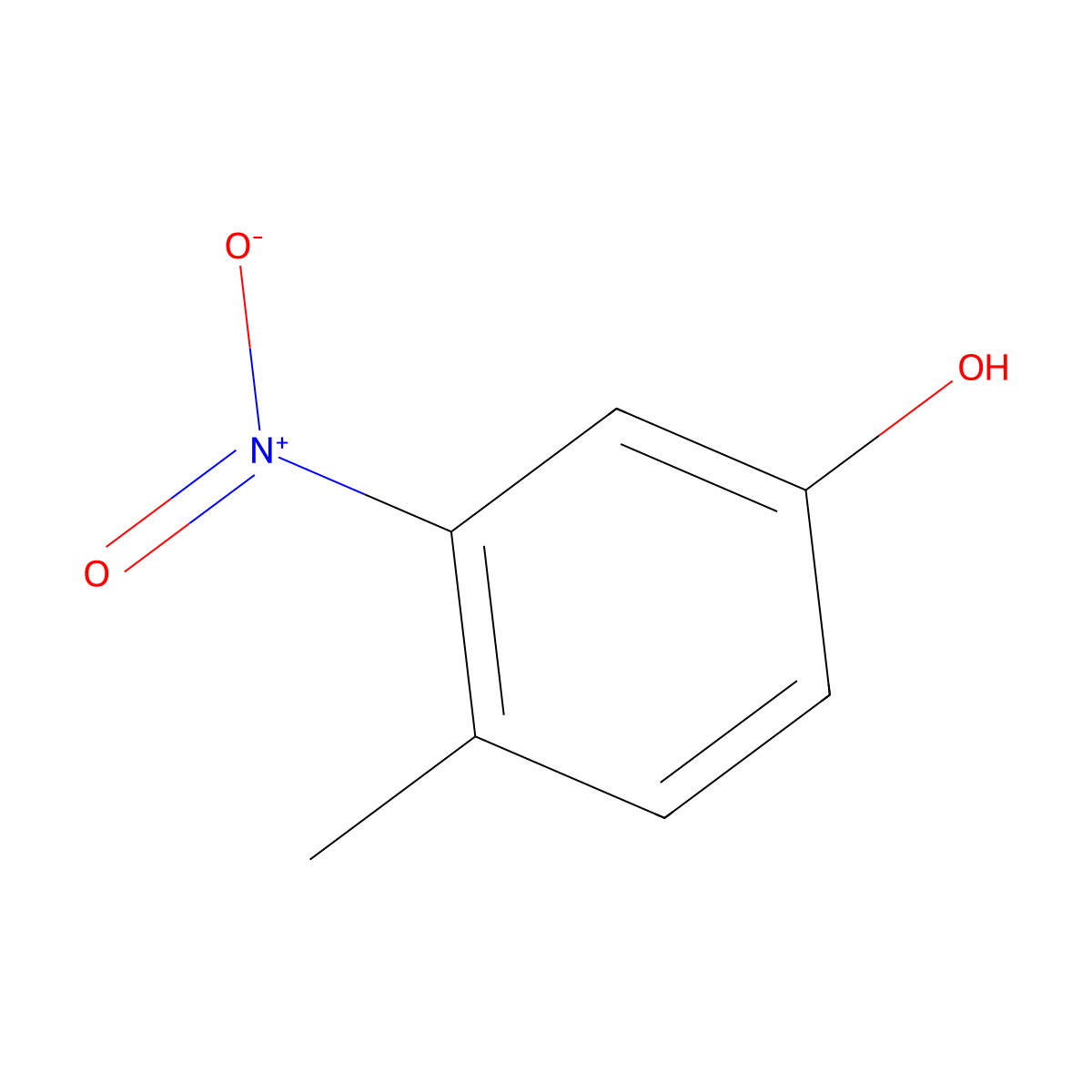 3-Nitro-p-cresol molecular structure, CAS 2042-14-0