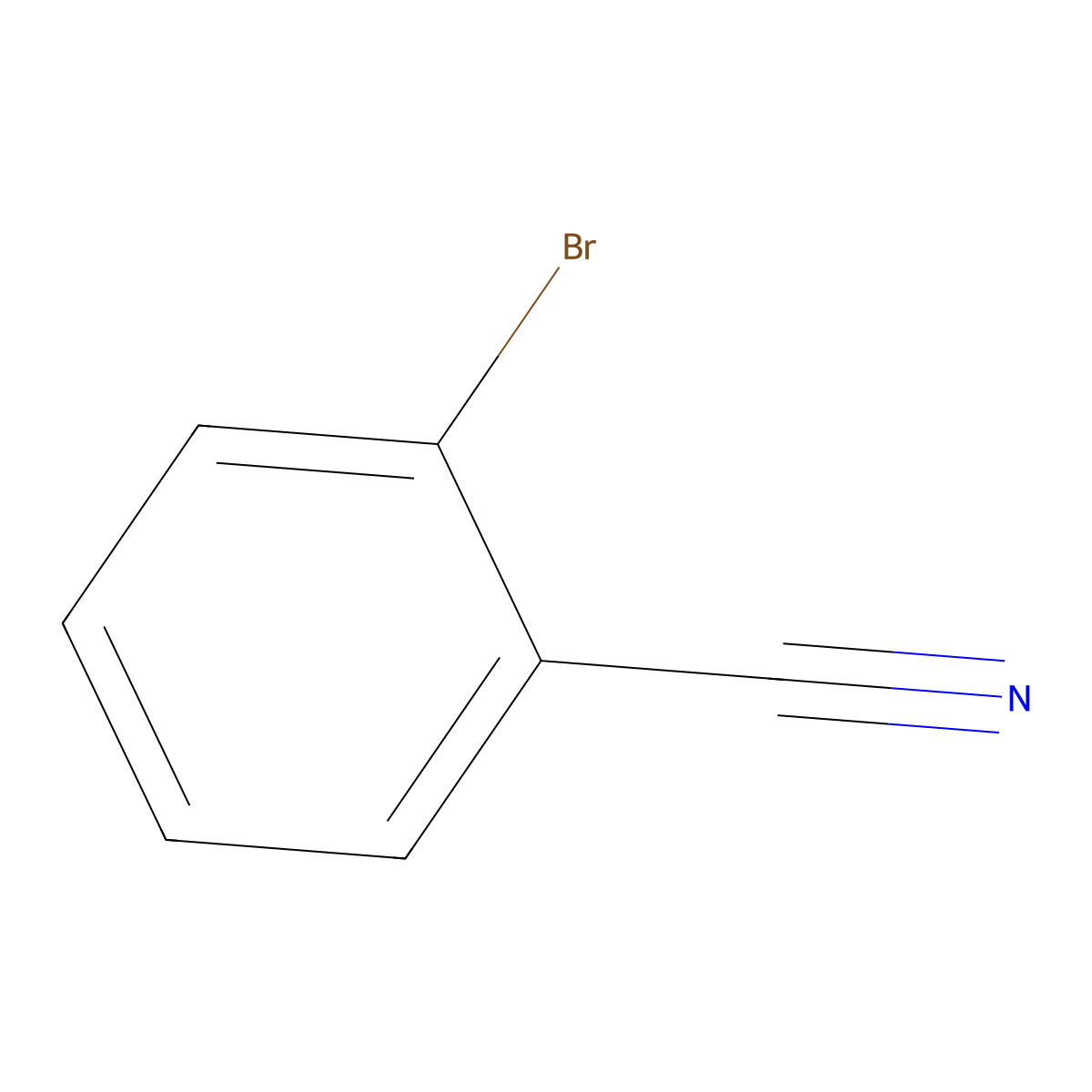 2-Bromobenzonitrile molecular structure, CAS 2042-37-7