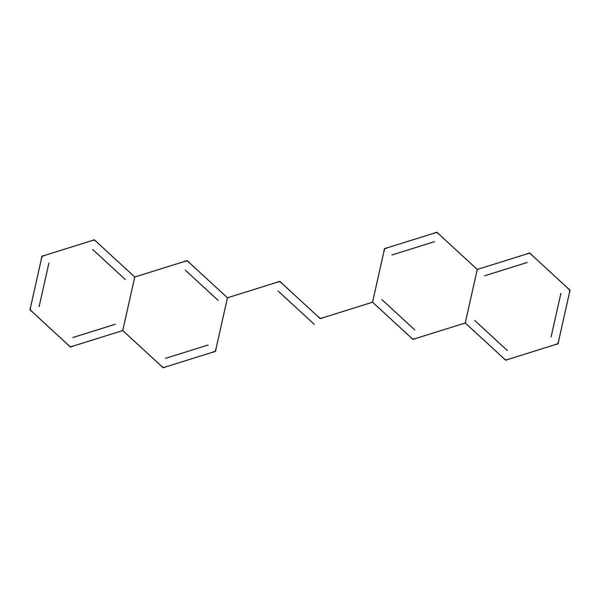 Trans-1,2-DI(2-naphthyl)ethylene molecular structure, CAS 2042-99-1