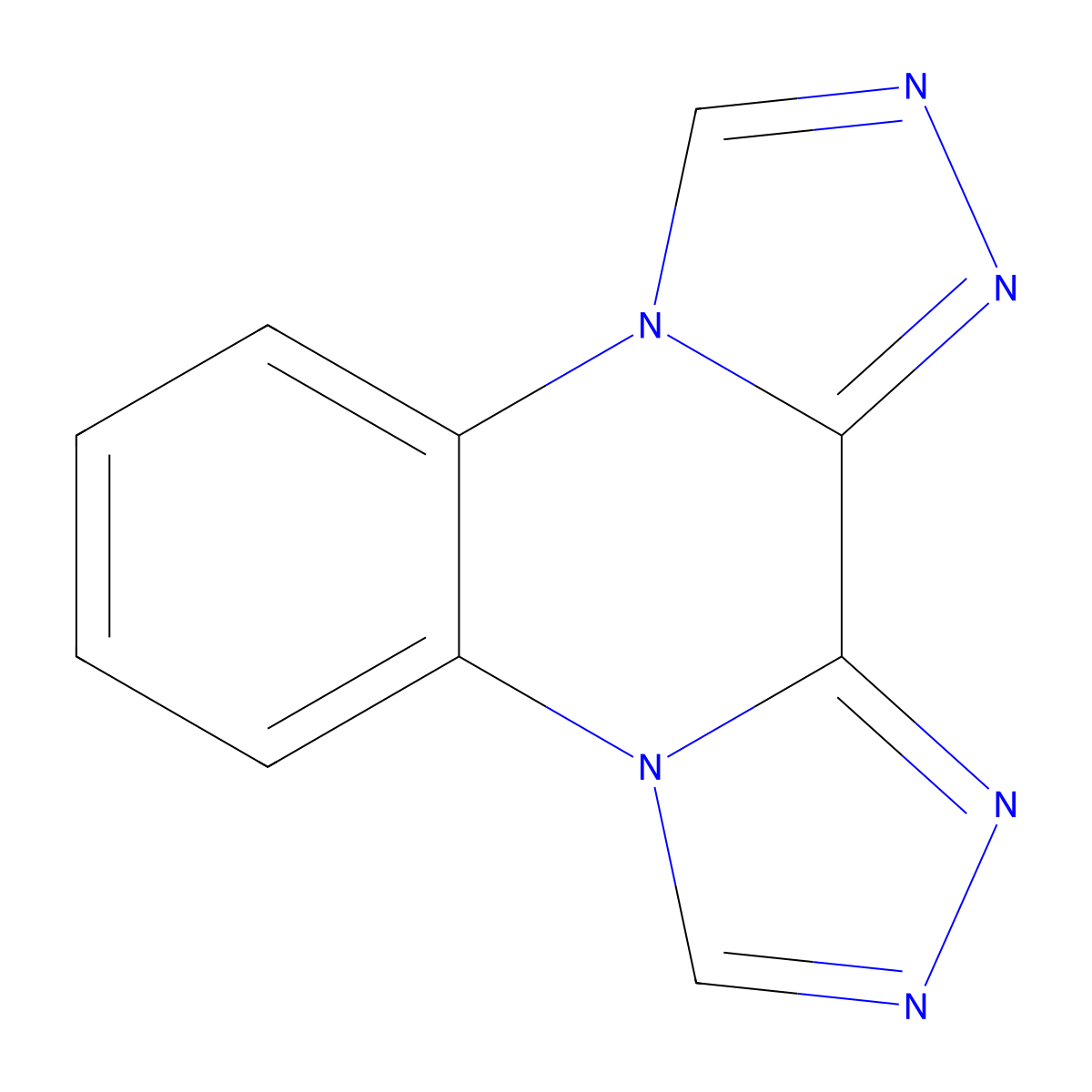 Di[1,2,4]triazolo[4,3-a:3,4-c]quinoxaline molecular structure, CAS 20420-56-8