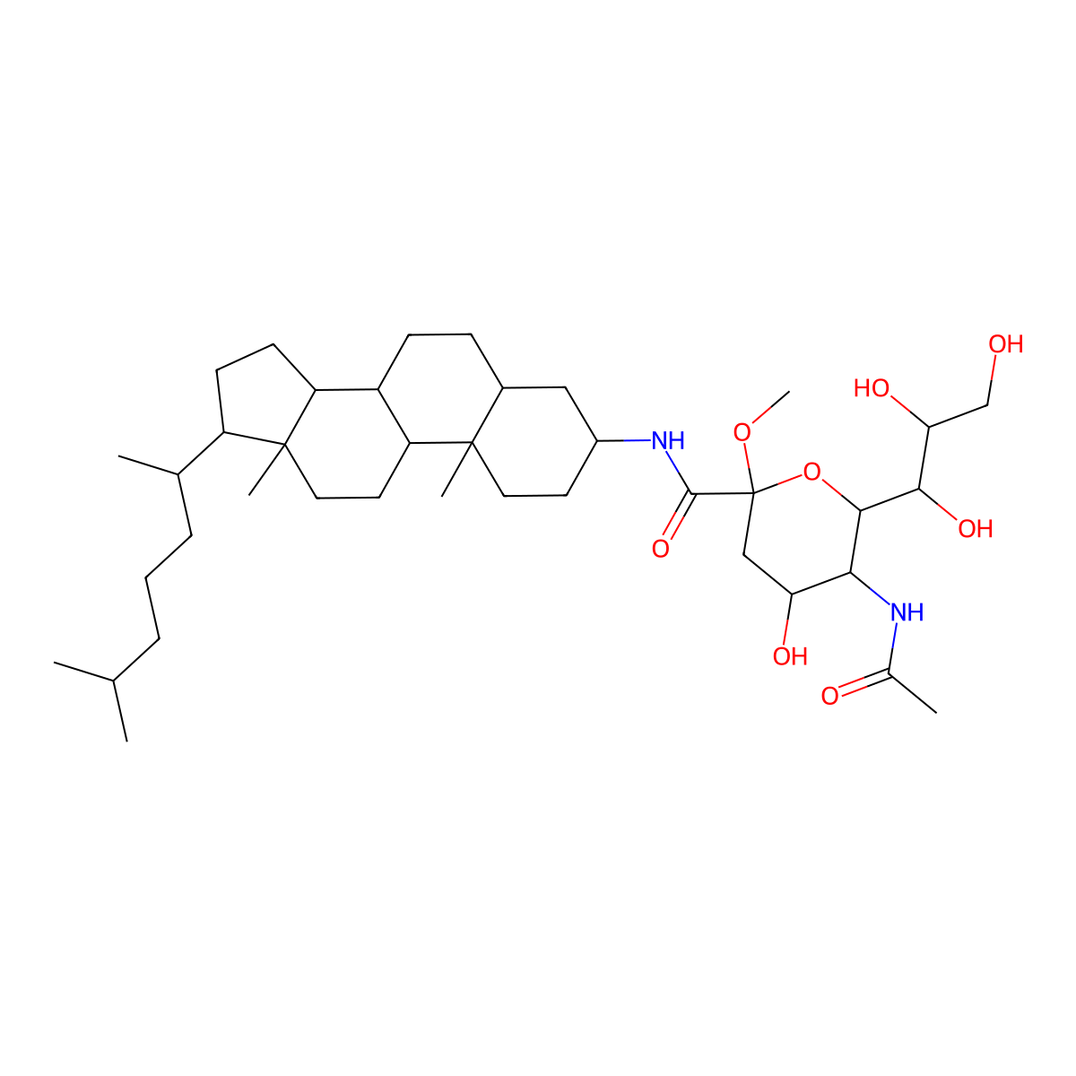 Coleneuramide molecular structure, CAS 204200-47-5
