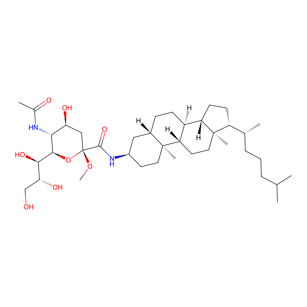 Coleneuramide molecular structure, CAS 204200-47-5
