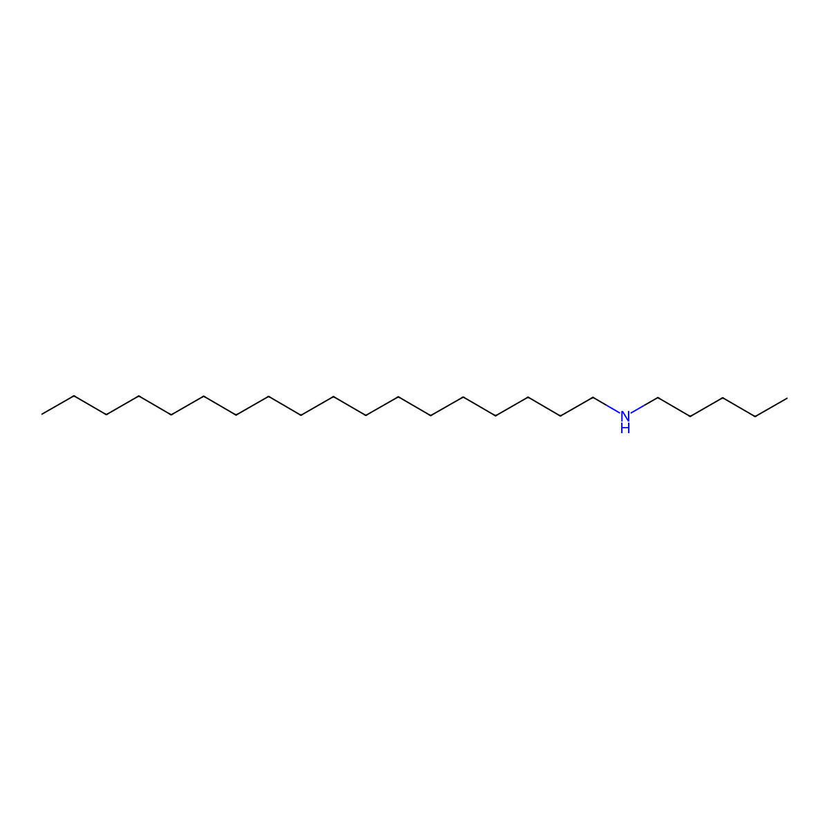 N-pentyloctadecan-1-amine molecular structure, CAS 204206-60-0