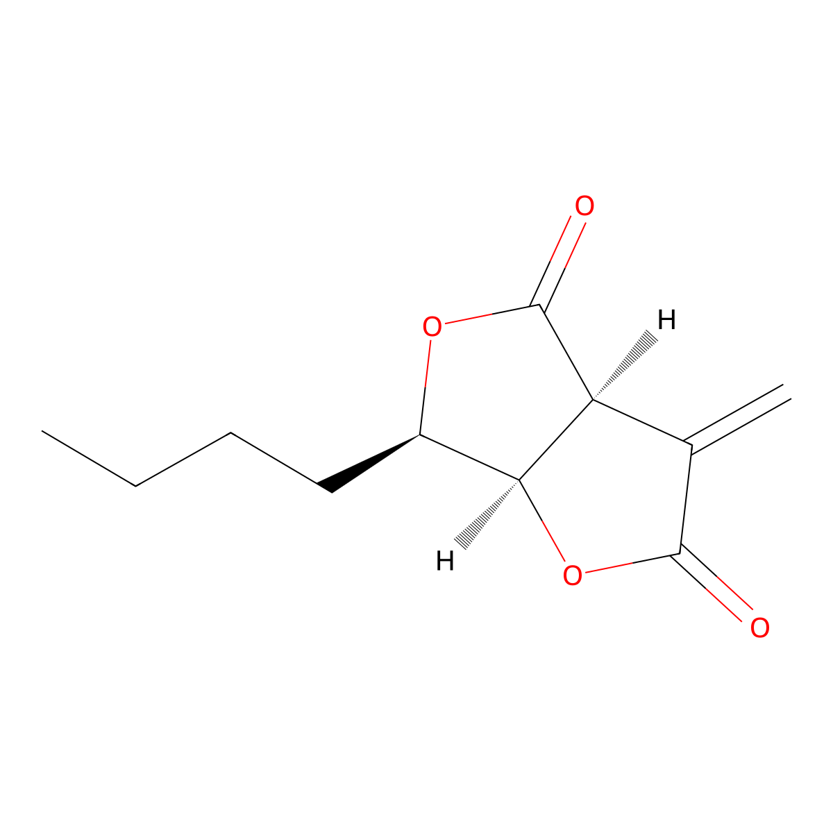 Canadensolide molecular structure, CAS 20421-31-2