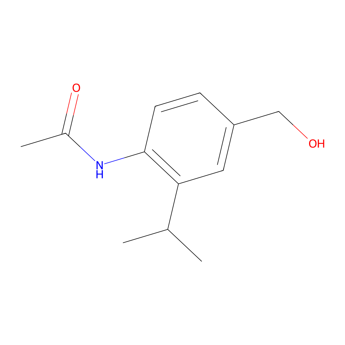 N-[4-(Hydroxymethyl)-2-isopropylphenyl]acetamide molecular structure, CAS 2042196-71-2