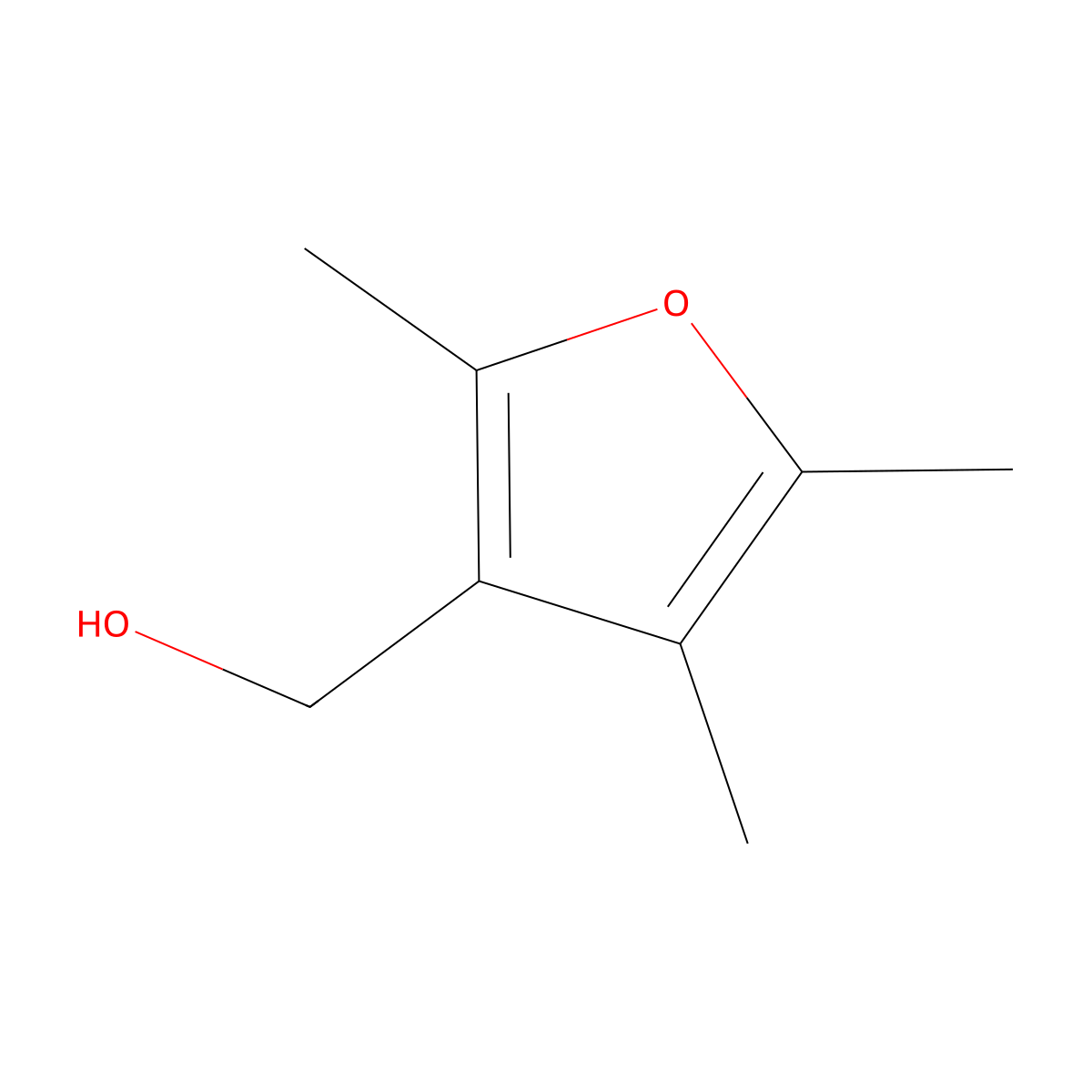 (Trimethylfuran-3-YL)methanol molecular structure, CAS 20423-36-3