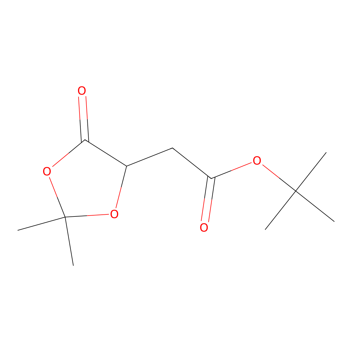 Tert-butyl 2-(2,2-dimethyl-5-oxo-1,3-dioxolan-4-yl)acetate molecular structure, CAS 2042339-72-8