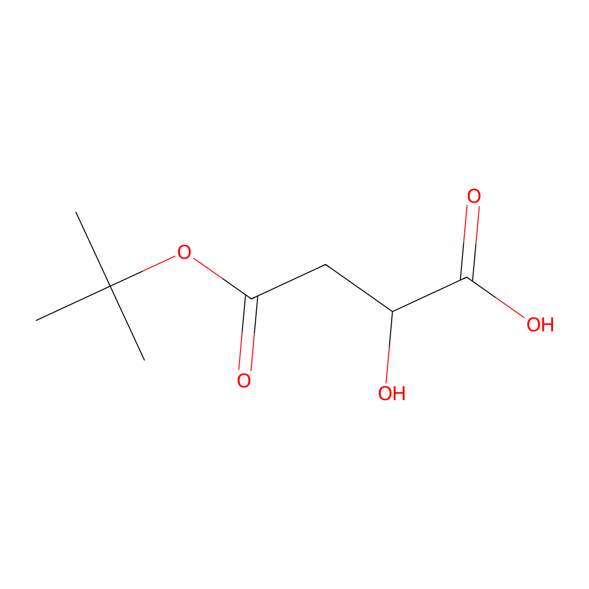 (2R)-4-(tert-butoxy)-2-hydroxy-4-oxobutanoic acid molecular structure, CAS 2042346-34-7
