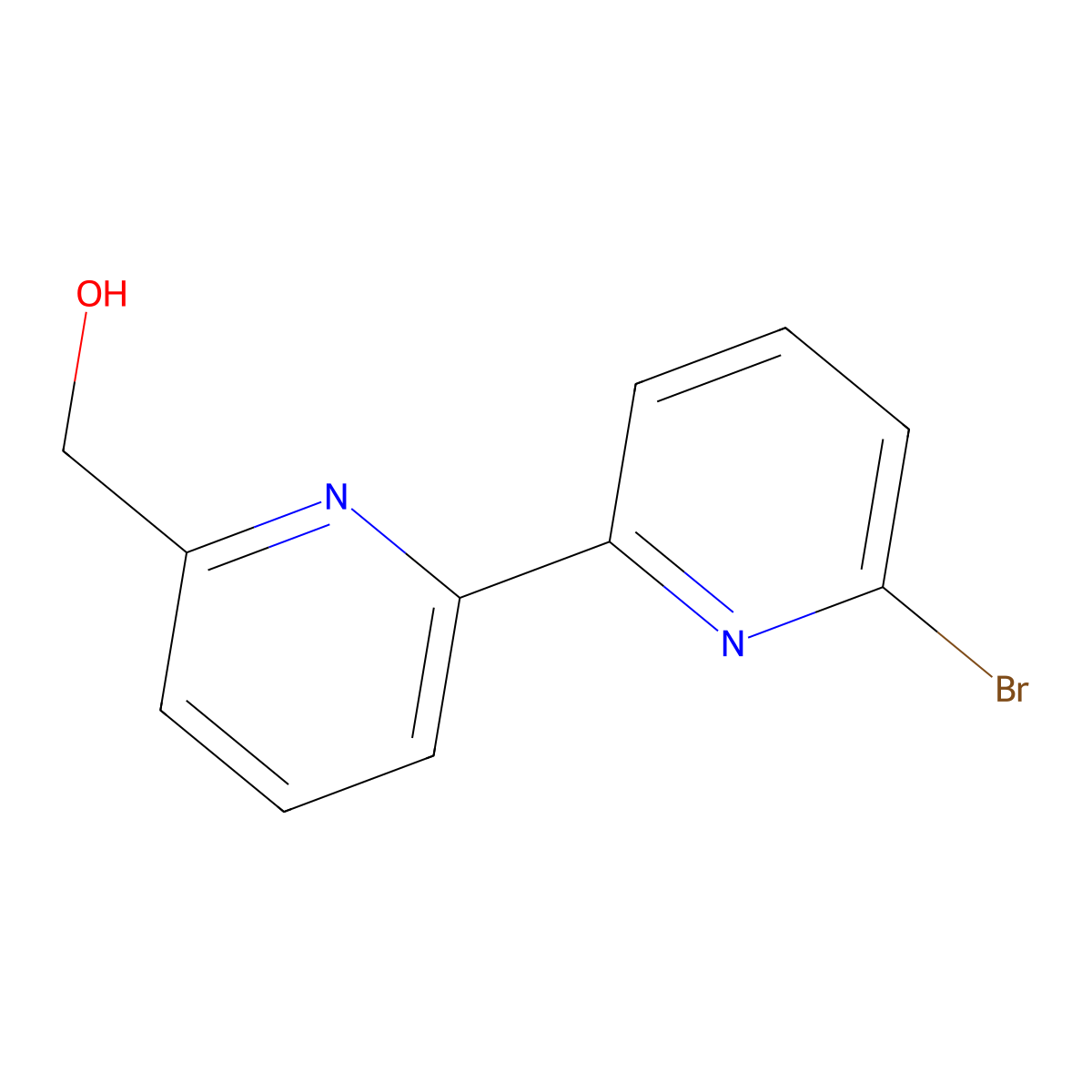 6-Bromo-6'-hydroxymethyl-2,2'-bipyridine molecular structure, CAS 204244-75-7
