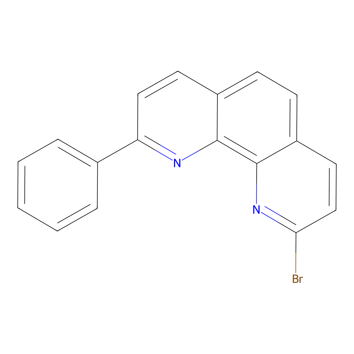 2-Bromo-9-phenyl-1,10-phenanthroline molecular structure, CAS 2042493-16-1