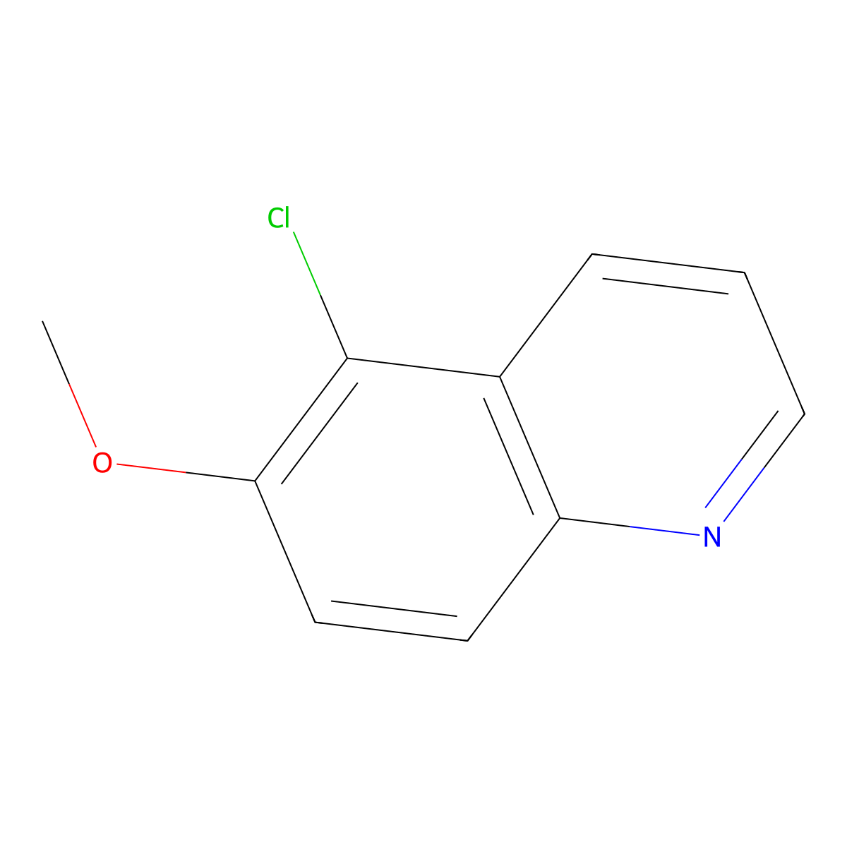 5-Chloro-6-methoxyquinoline molecular structure, CAS 204251-23-0