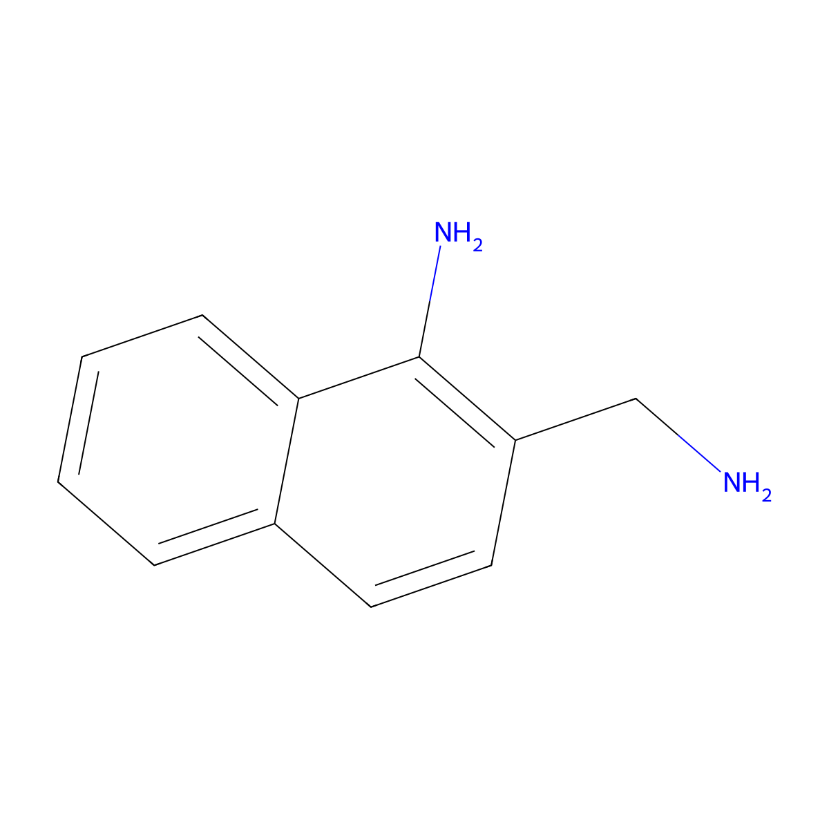 2-(Aminomethyl)naphthalen-1-amine molecular structure, CAS 204253-76-9