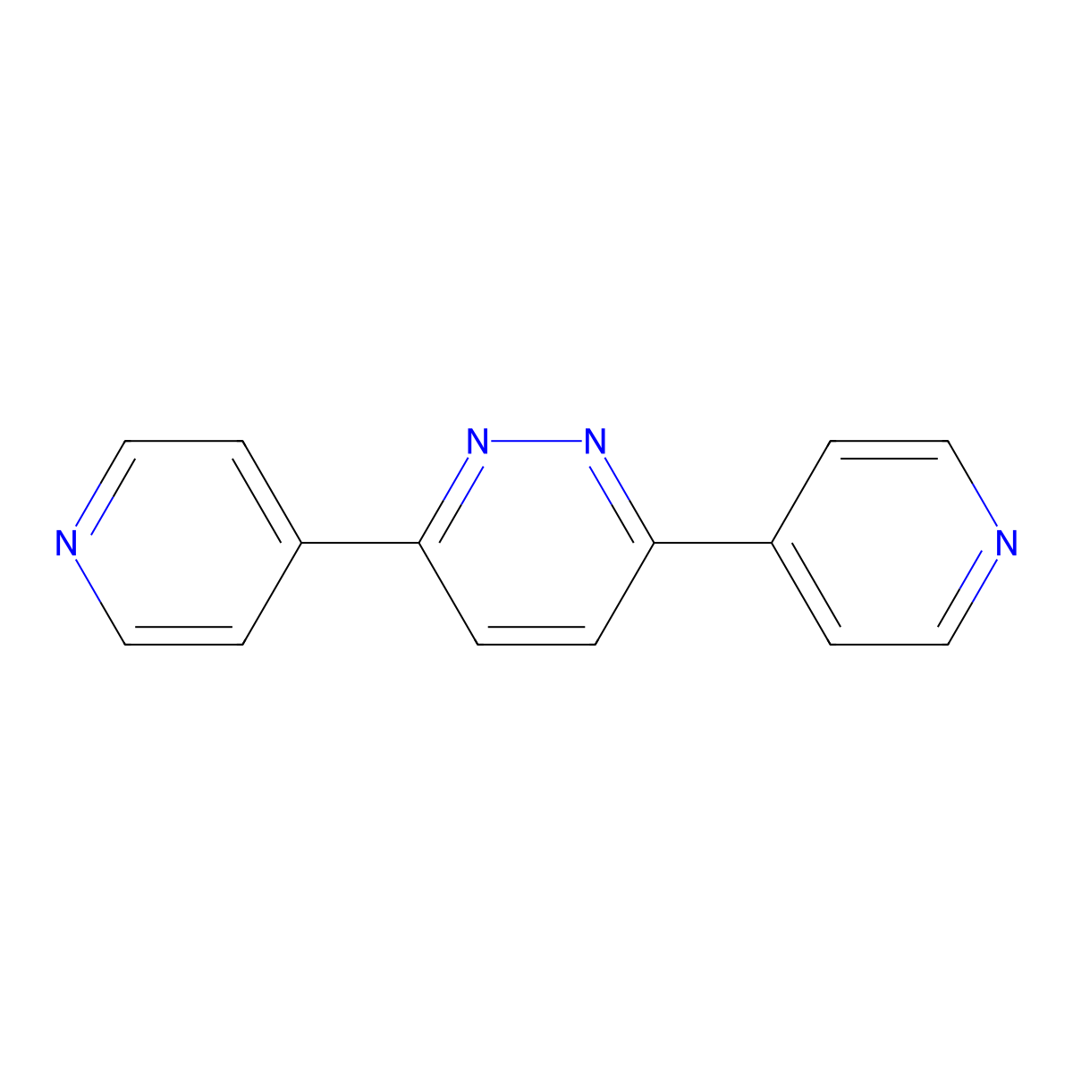 3,6-Di(pyridin-4-yl)pyridazine molecular structure, CAS 204254-06-8