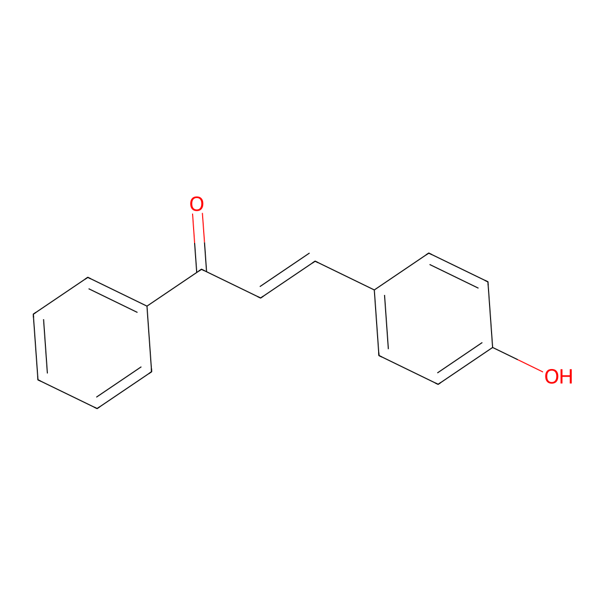 4-Hydroxychalcone molecular structure, CAS 20426-12-4