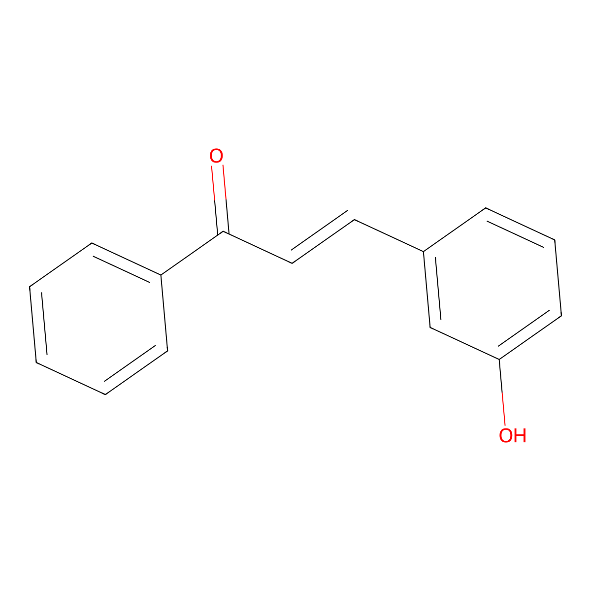 (E)-3-(3-hydroxyphenyl)-1-phenylprop-2-en-1-one molecular structure, CAS 20426-49-7