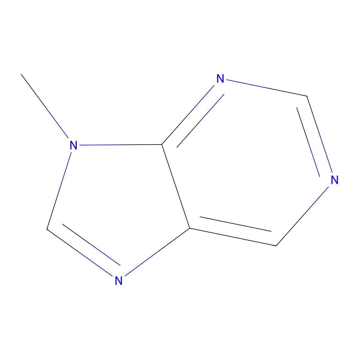 9-methyl-9H-purine molecular structure, CAS 20427-22-9