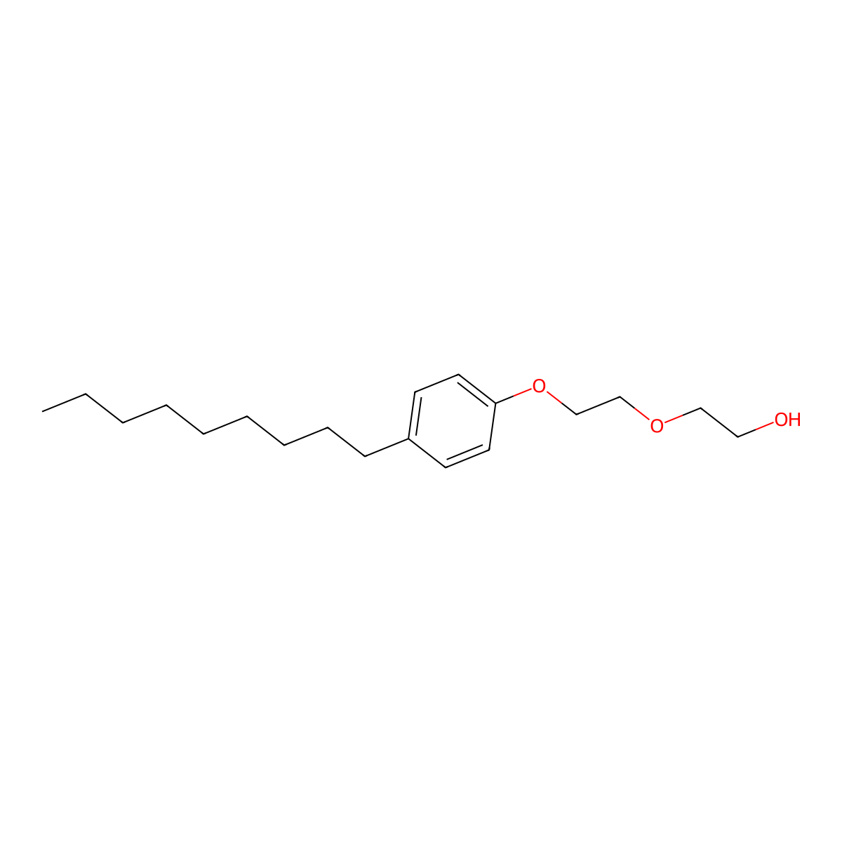 4-Nonylphenol diethoxylate molecular structure, CAS 20427-84-3
