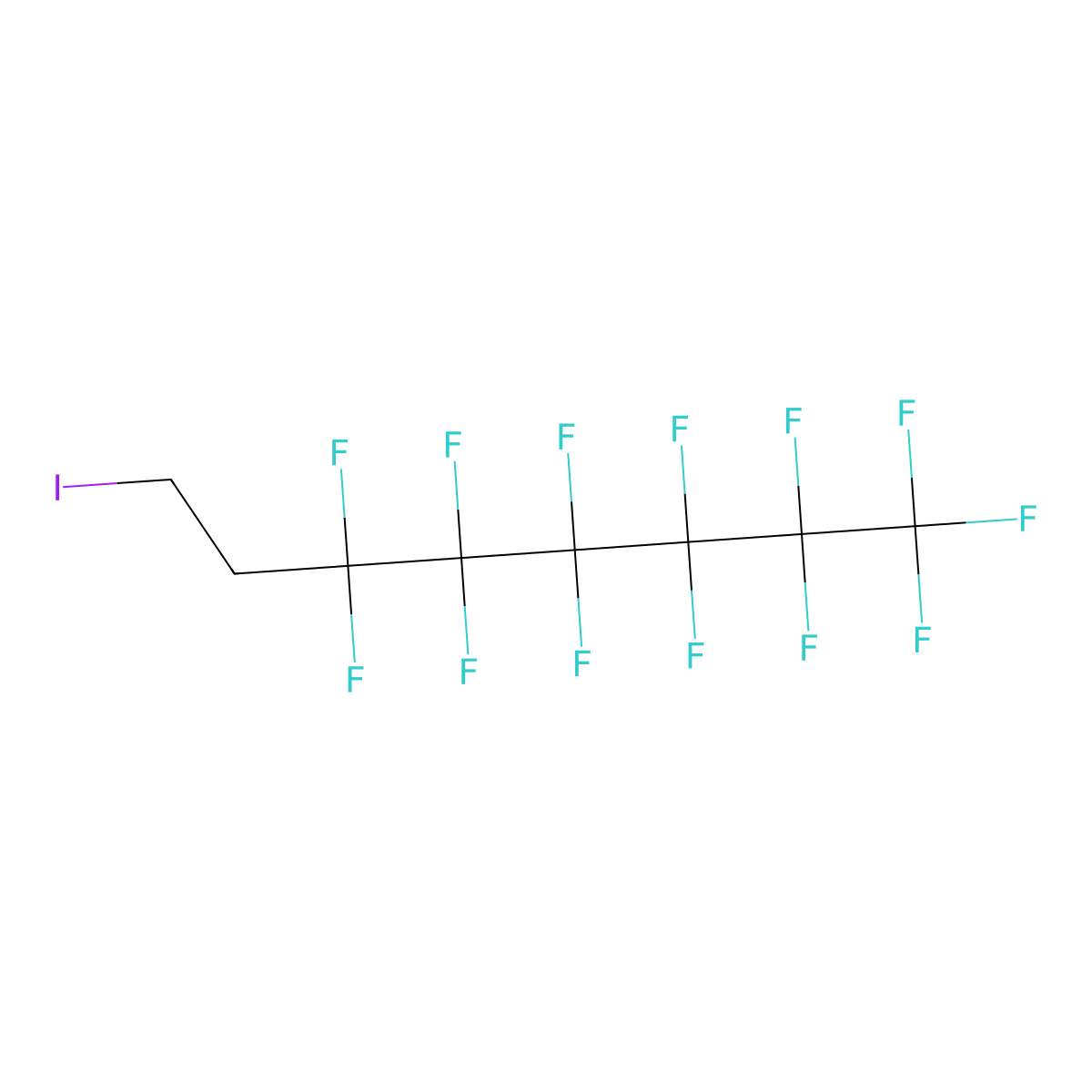 1,1,1,2,2,3,3,4,4,5,5,6,6-Tridecafluoro-8-iodooctane molecular structure, CAS 2043-57-4