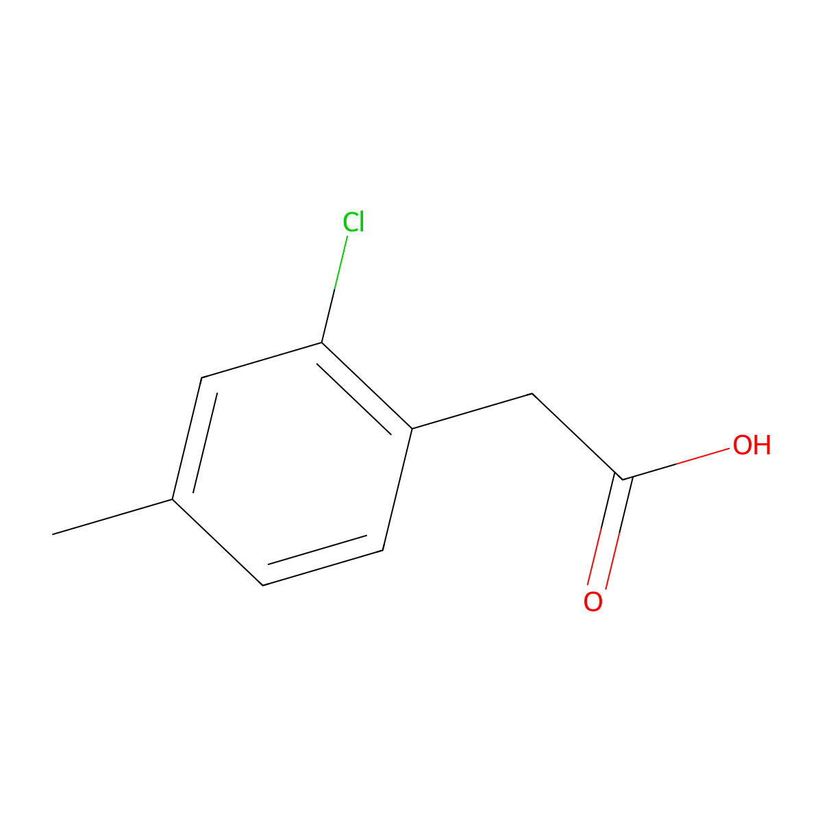 2-(2-Chloro-4-methylphenyl)acetic acid molecular structure, CAS 2043-83-6