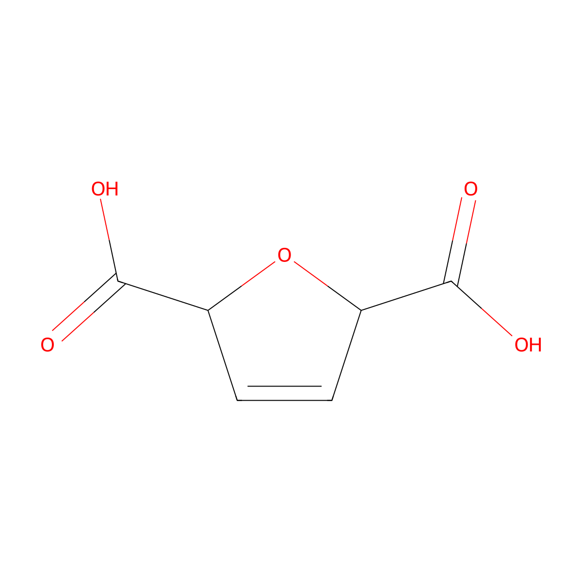 2,5-Furandicarboxylic acid, 2,5-dihydro-, cis-(8CI,9CI) molecular structure, CAS 2043-98-3