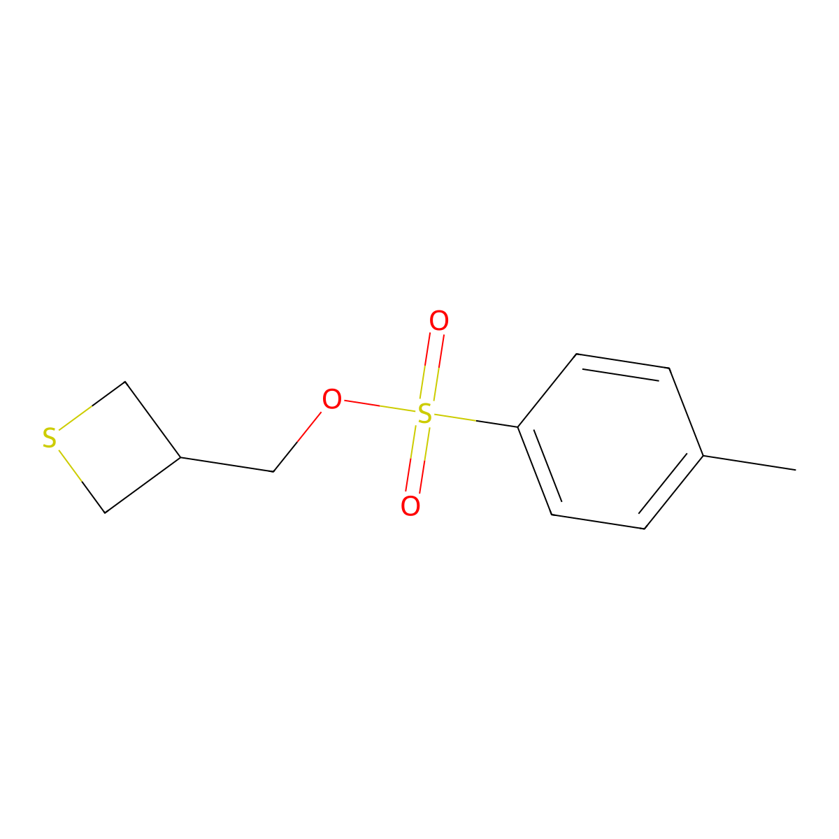 (Thietan-3-yl)methyl 4-methylbenzene-1-sulfonate molecular structure, CAS 2043001-00-7