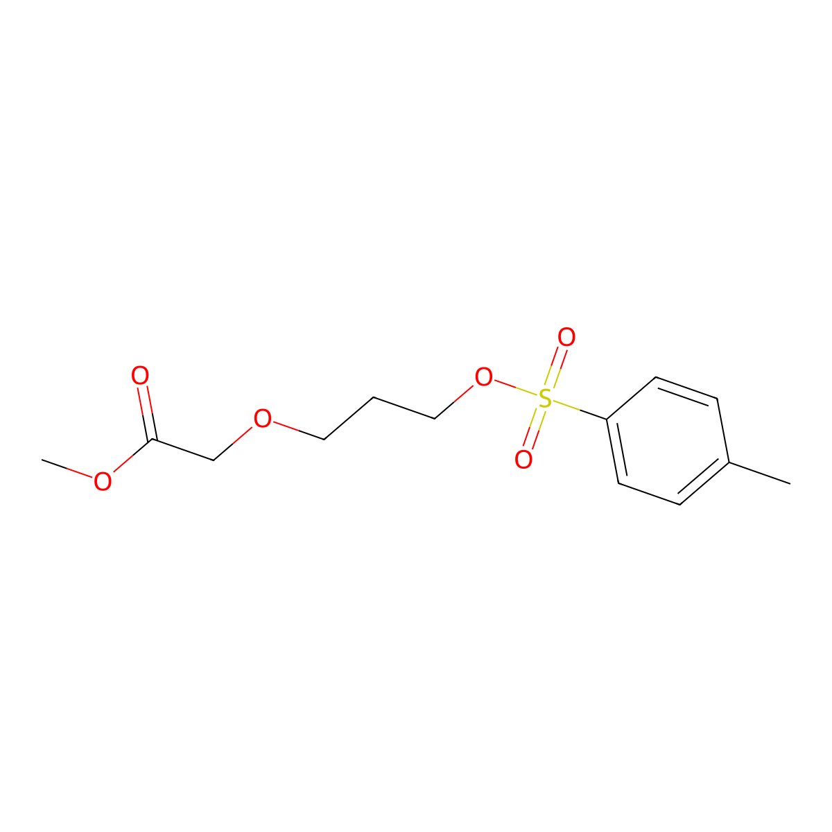 Methyl 2-(3-(tosyloxy)propoxy)acetate molecular structure, CAS 2043001-37-0