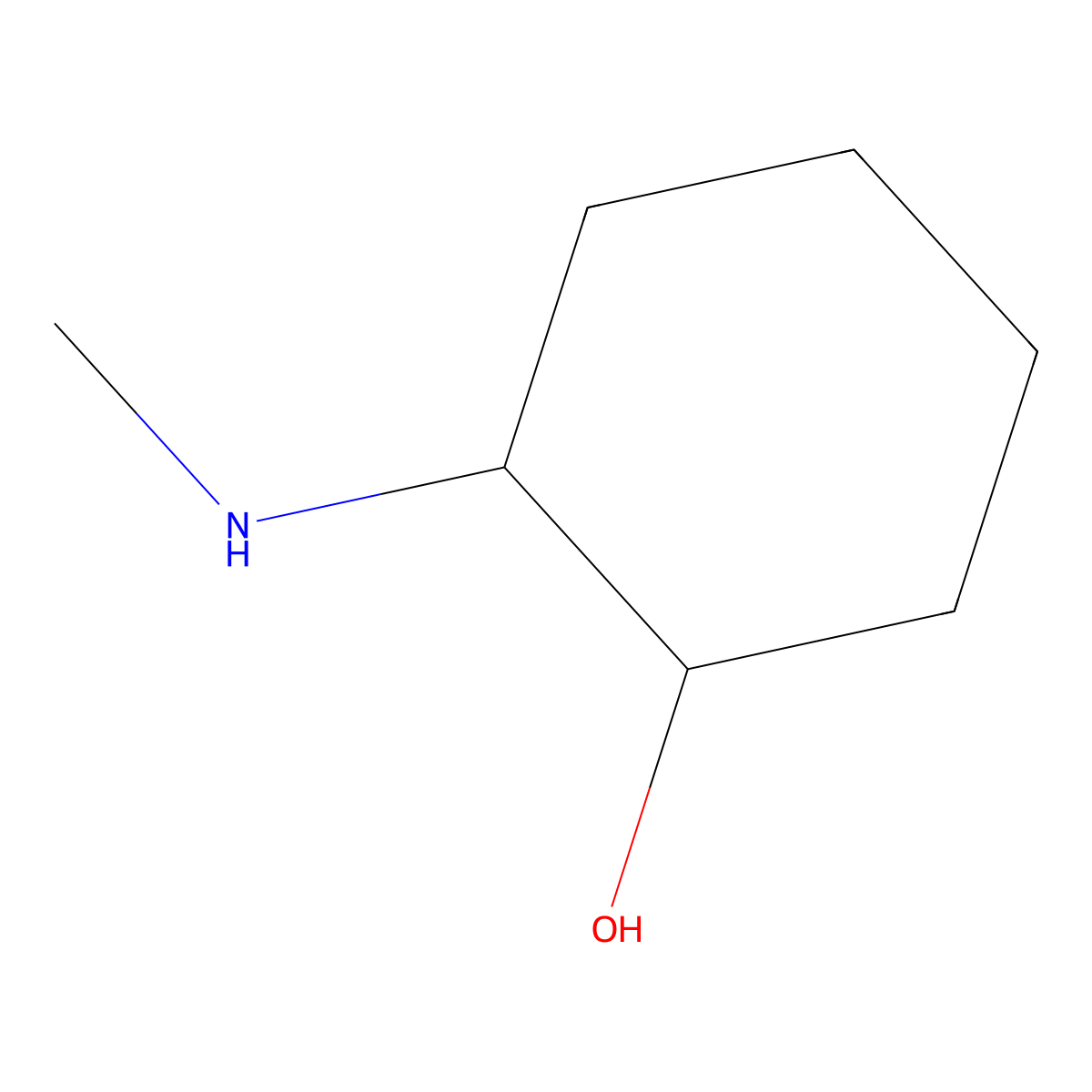 2-(Methylamino)cyclohexan-1-ol molecular structure, CAS 20431-81-6