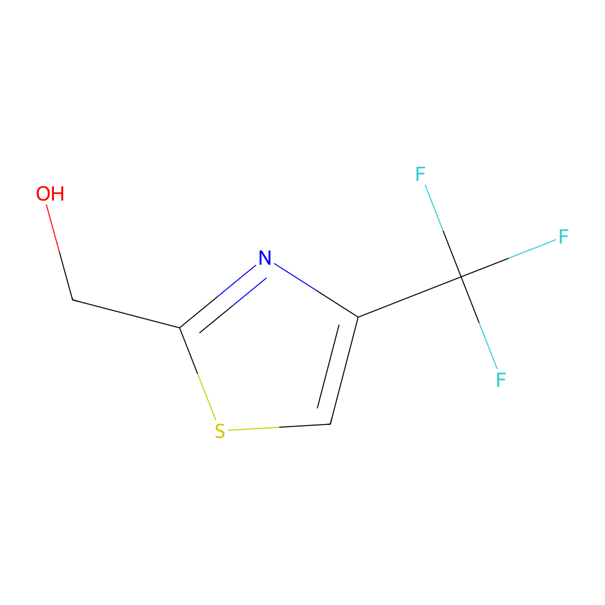 (4-(Trifluoromethyl)-1,3-thiazol-2-yl)methanol molecular structure, CAS 204319-69-7