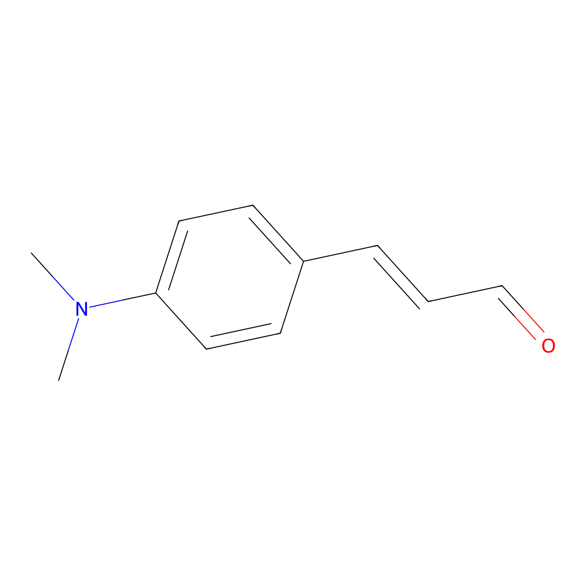 4-(Dimethylamino)cinnamaldehyde molecular structure, CAS 20432-35-3