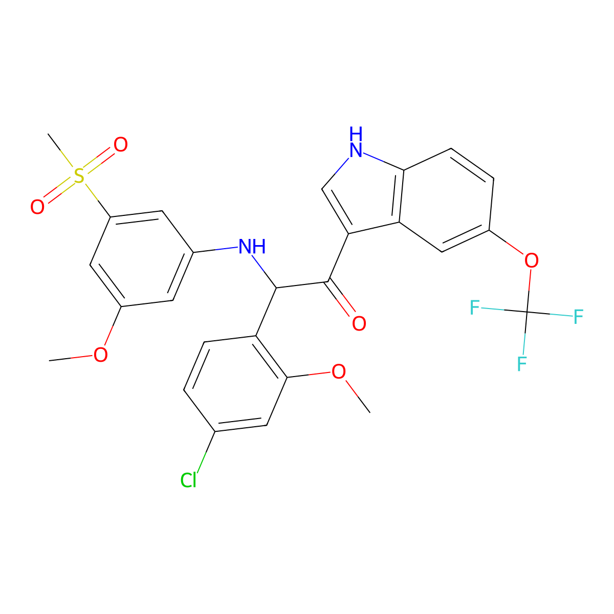 Mosnodenvir molecular structure, CAS 2043343-94-6