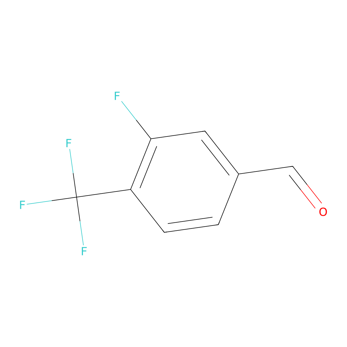 3-Fluoro-4-(trifluoromethyl)benzaldehyde molecular structure, CAS 204339-72-0