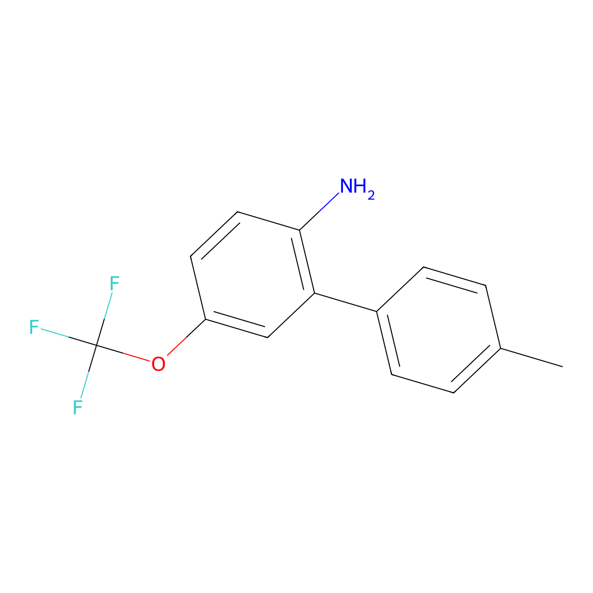 4'-Methyl-5-(trifluoromethoxy)-[1,1'-biphenyl]-2-amine molecular structure, CAS 2043676-75-9