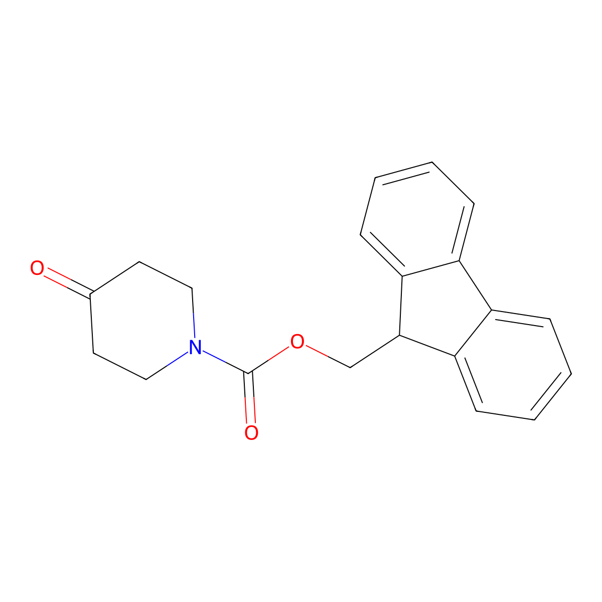 1-Fmoc-4-piperidone molecular structure, CAS 204376-55-6
