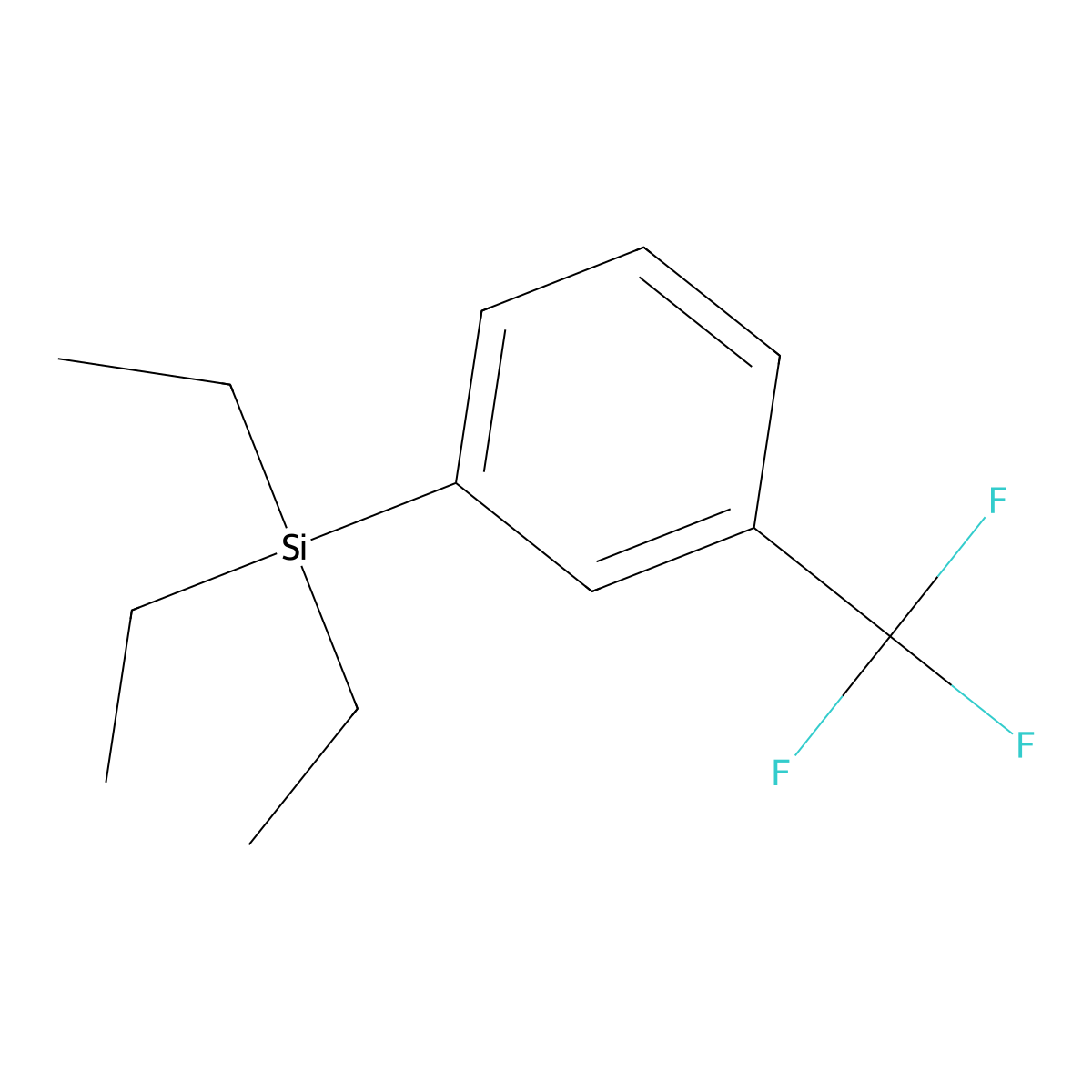 1-(Triethylsilyl)-3-(trifluoromethyl)benZene molecular structure, CAS 204391-72-0