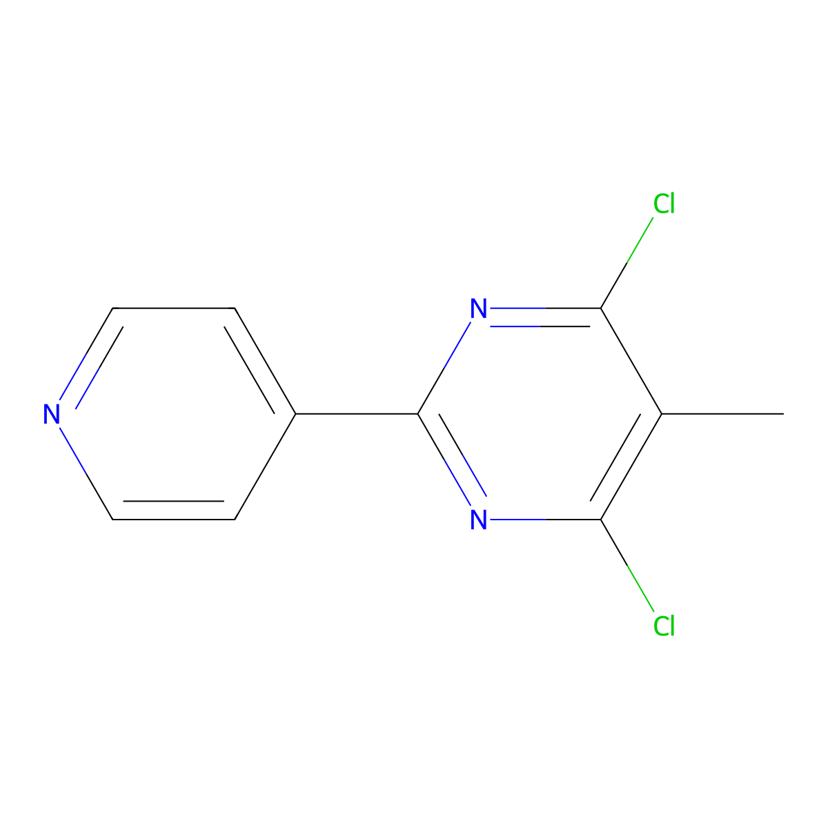 4,6-Dichloro-5-methyl-2-(pyridin-4-yl)pyrimidine molecular structure, CAS 204394-78-5