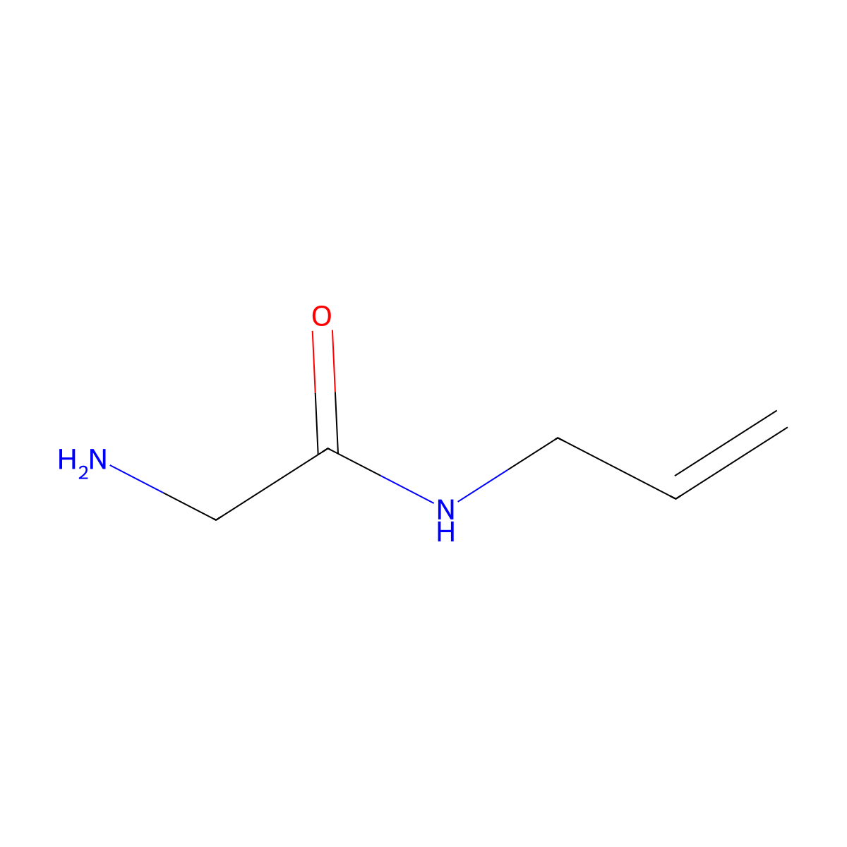 2-amino-N-(prop-2-en-1-yl)acetamide molecular structure, CAS 204395-10-8