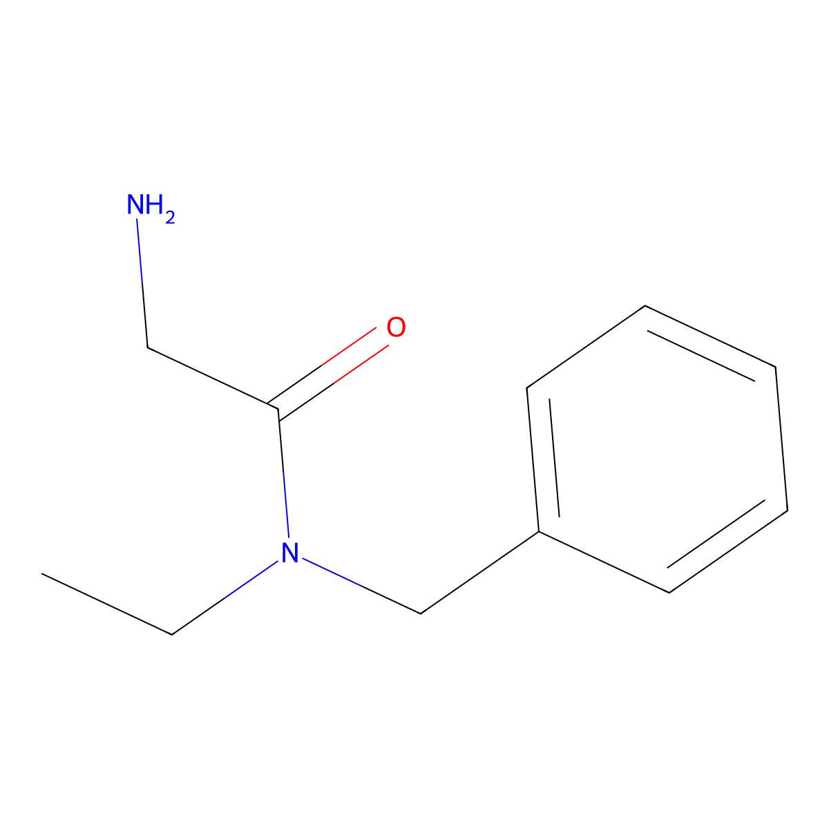 2-amino-N-benzyl-N-ethylacetamide molecular structure, CAS 204395-17-5